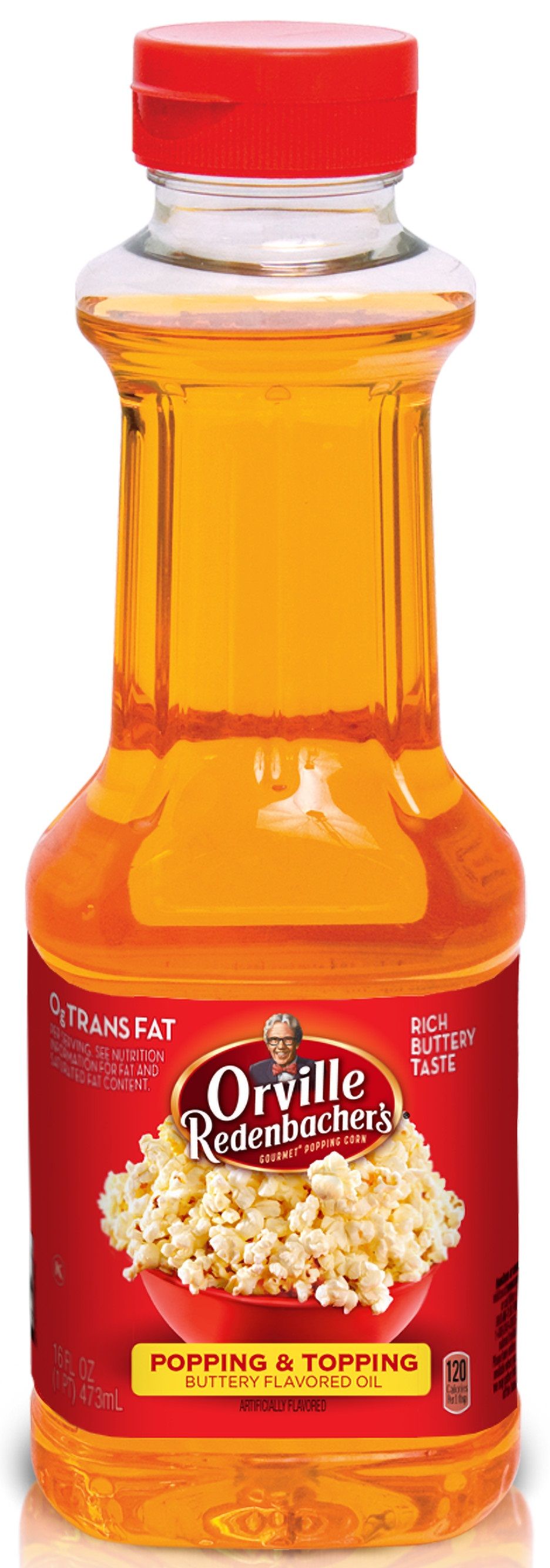 Orville Redenbacher's Butter Flavor Popping Oil, 16 Ounce Bottle -- 6 Per Case