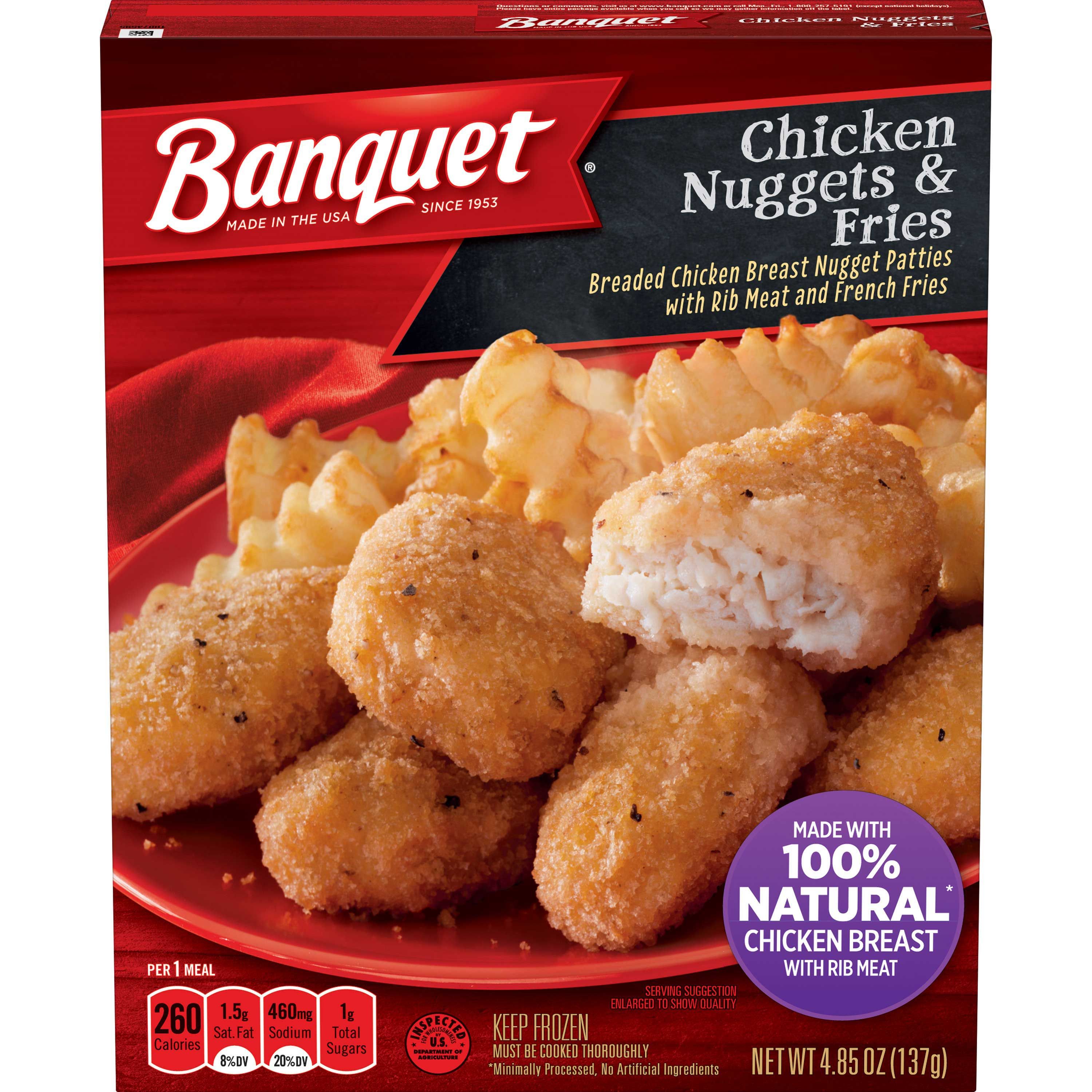 Banquet Basic Chicken Nuggets And Fries, 4.85 Ounce -- 12 Per Case