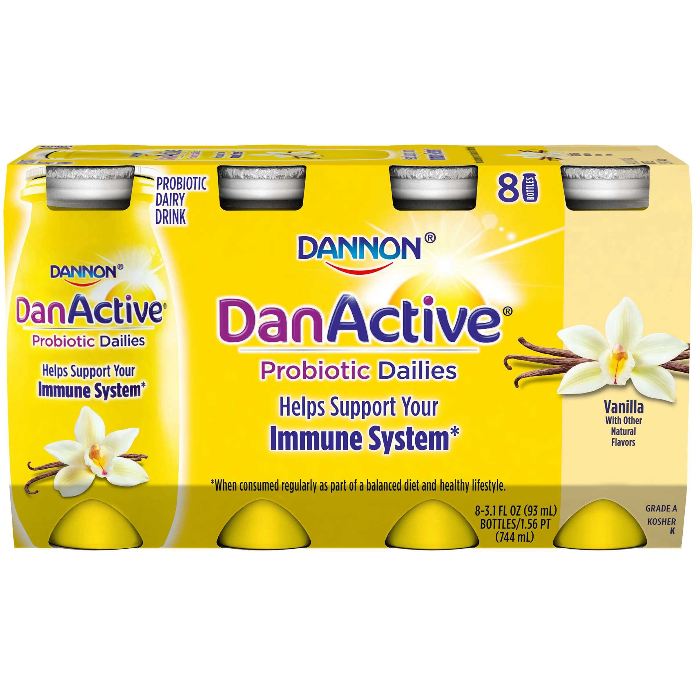 Danactive Vanilla Yogurt, 3.1 Ounce -- 24 Per Case