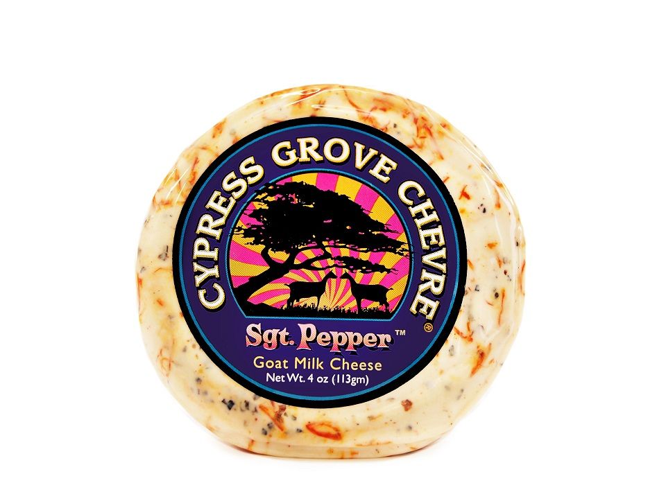 Cypress Grove Chevre Sgt Pepper Goat Milk Cheese Disks, 4 Ounce -- 12 Per Case