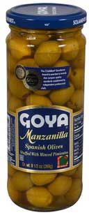 Goya Manzanilla Spanish Olives, 9.5 Ounce -- 12 Per Case