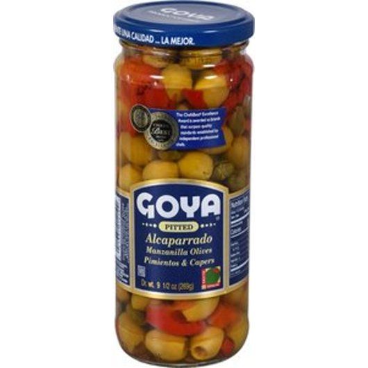 Goya Pitted Alcaparrado Manzanilla Pimientos And Capers Olives, 9.5 Ounce -- 12 Per Case