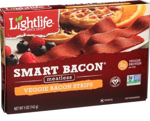 Lightlife Smart Bacon Meatless Veggie Bacon Strips, 5 Ounce -- 12 Per Case