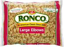 Ronco Large Elbows, 16 Ounce -- 24 Per Case