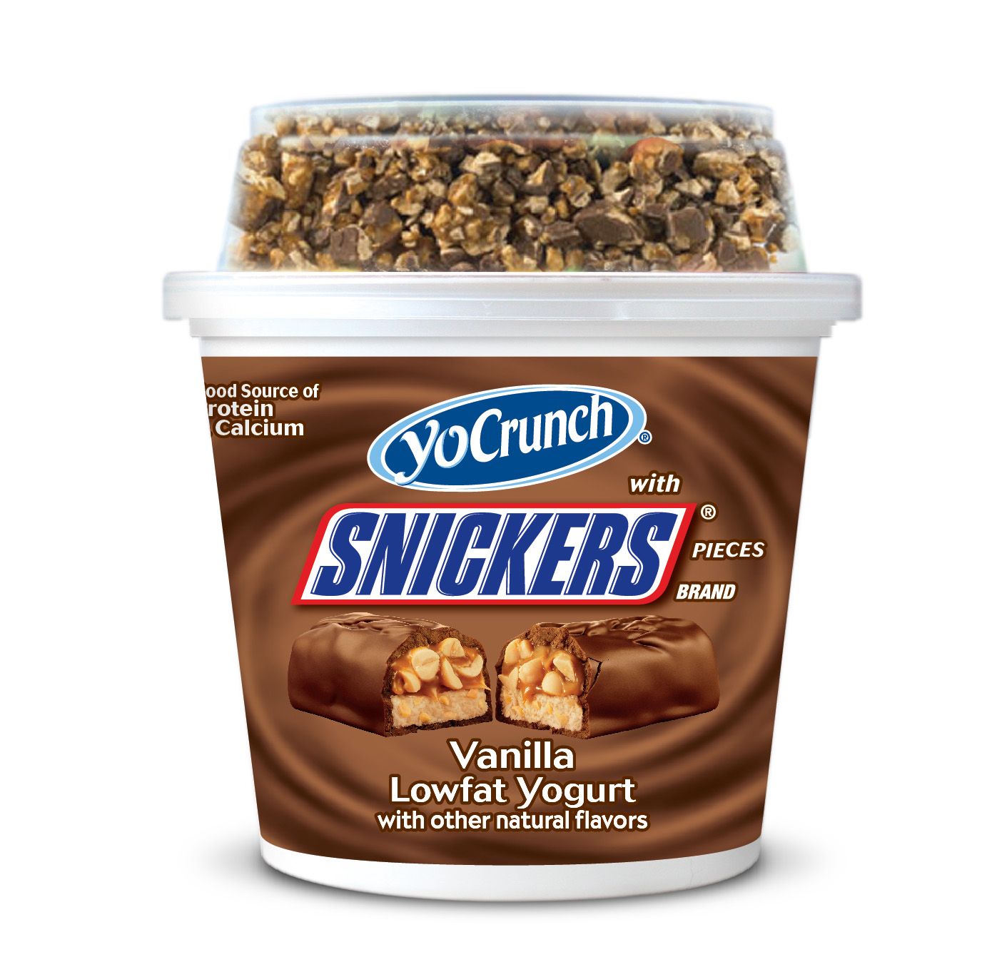 Yocrunch Vanilla Yogurt With Snickers, 6 Ounce -- 12 Per Case
