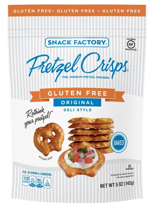 Pretzel Crisps Gluten Free Original Pretzel Cracker, 5 Ounce -- 12 Per Case