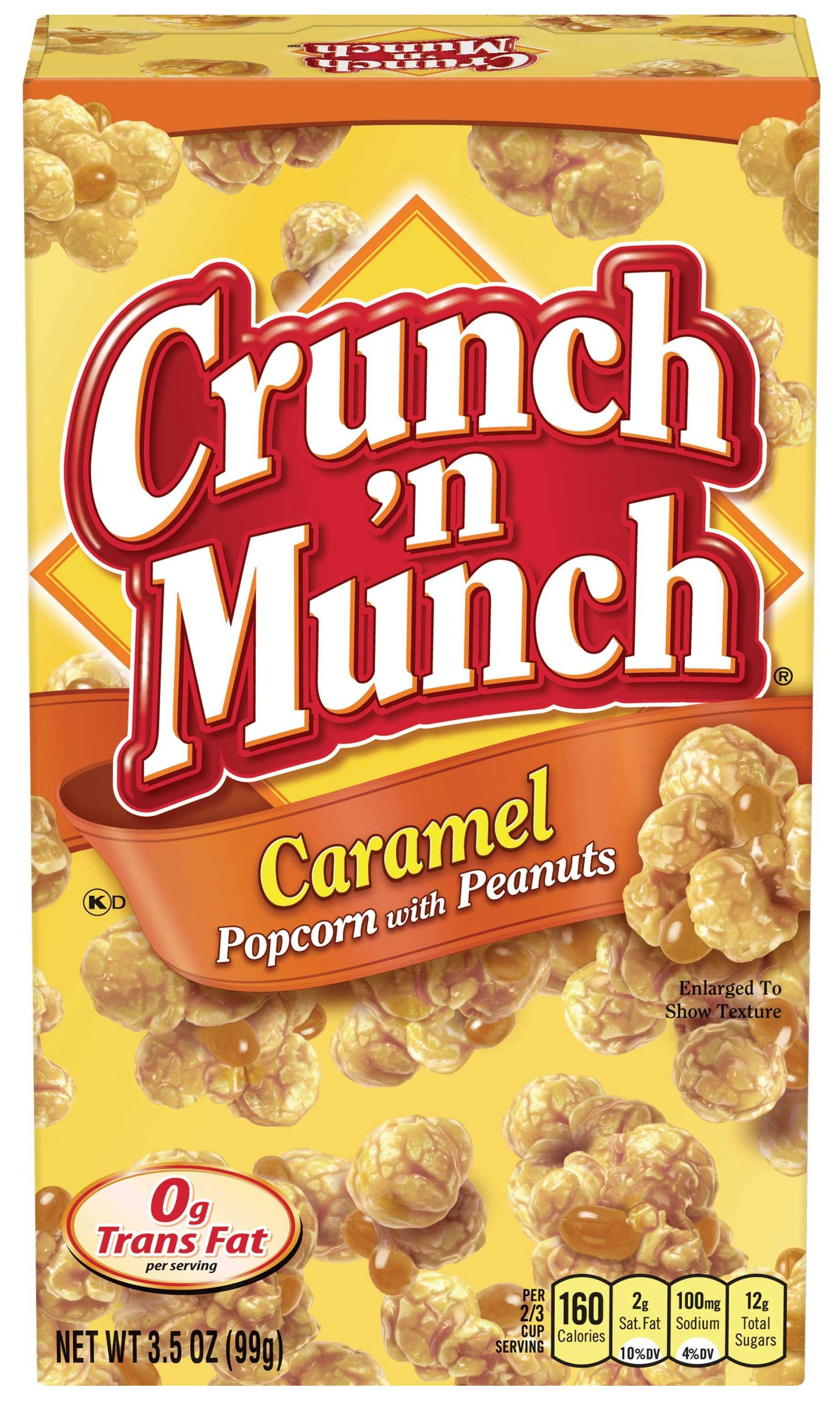 Crunch 'n Munch Caramel Popcorn, 3.5 Ounce -- 12 Per Case
