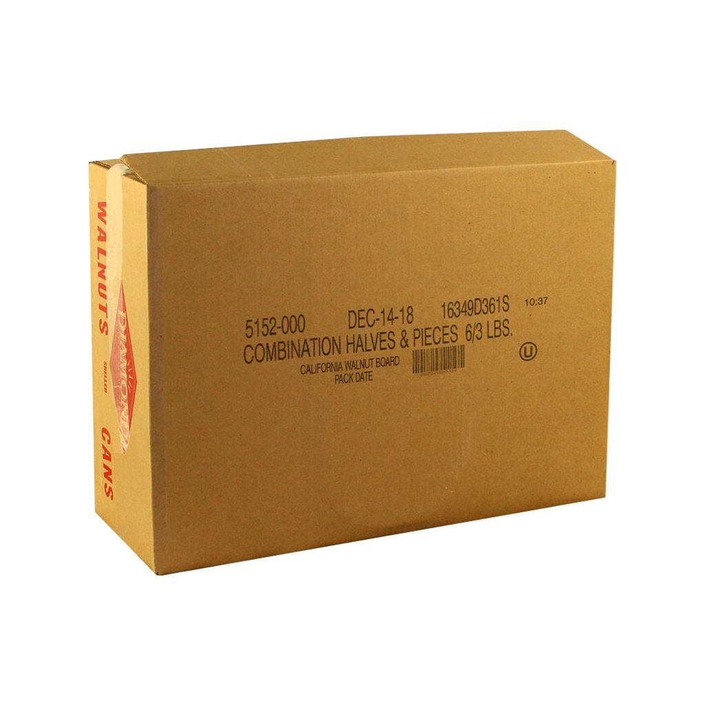 Diamond Walnut Halves And Pieces, 3 Pound -- 6 Per Case
