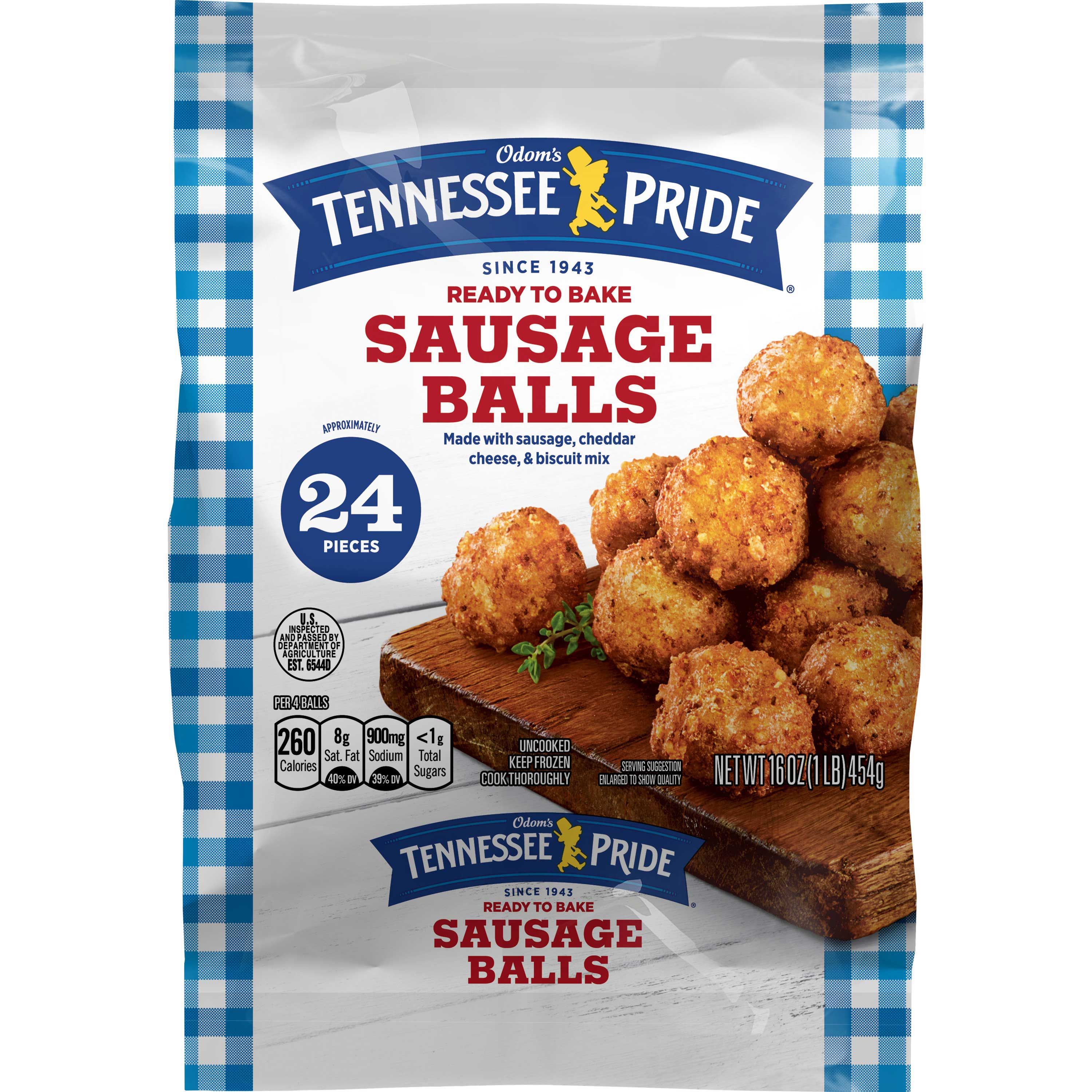 Odom's Tennessee Pride Sausage Balls, 16 Ounce -- 6 Per Case