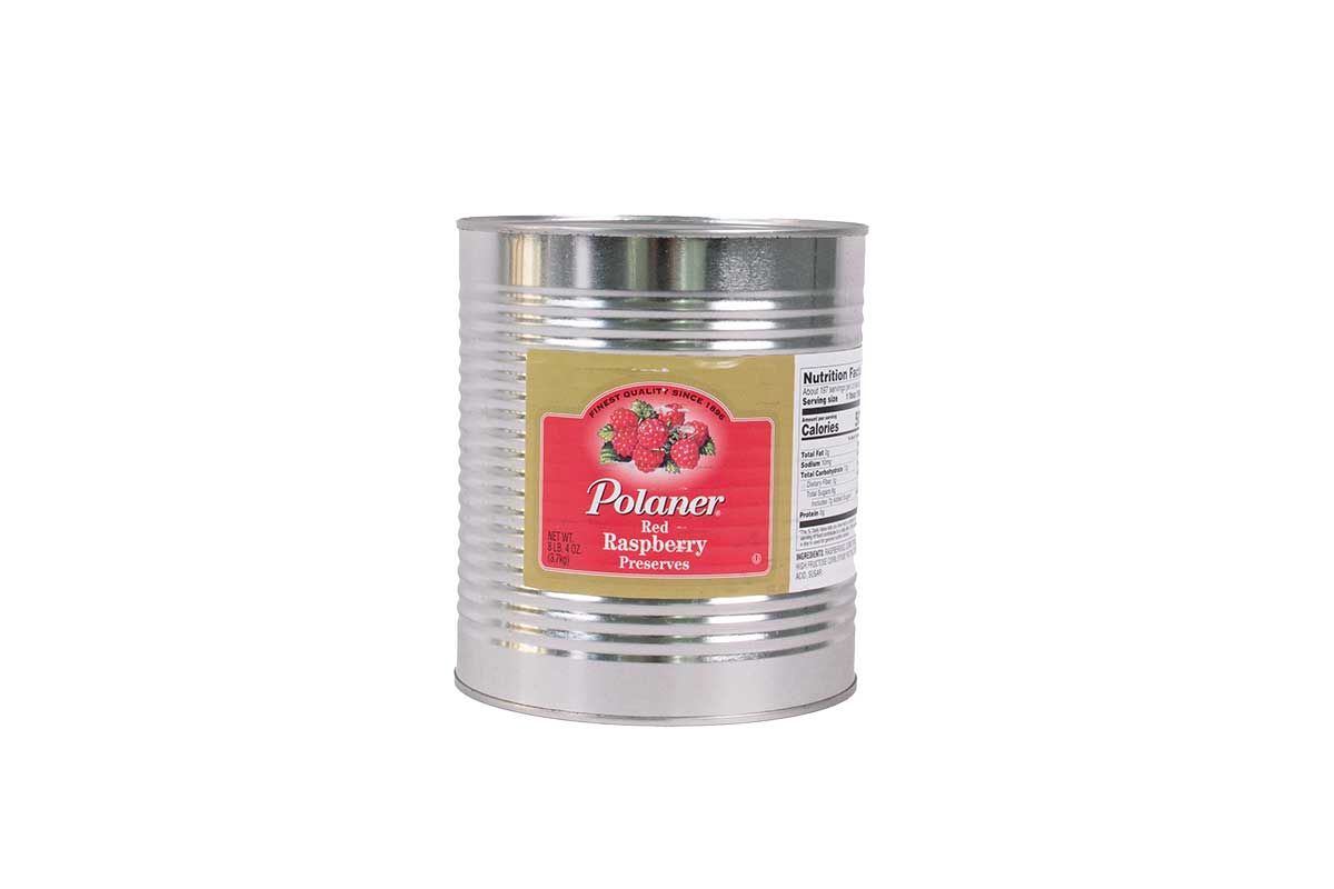 Polaner Red Raspberry Preserves Can, 132 Ounce -- 6 Per Case