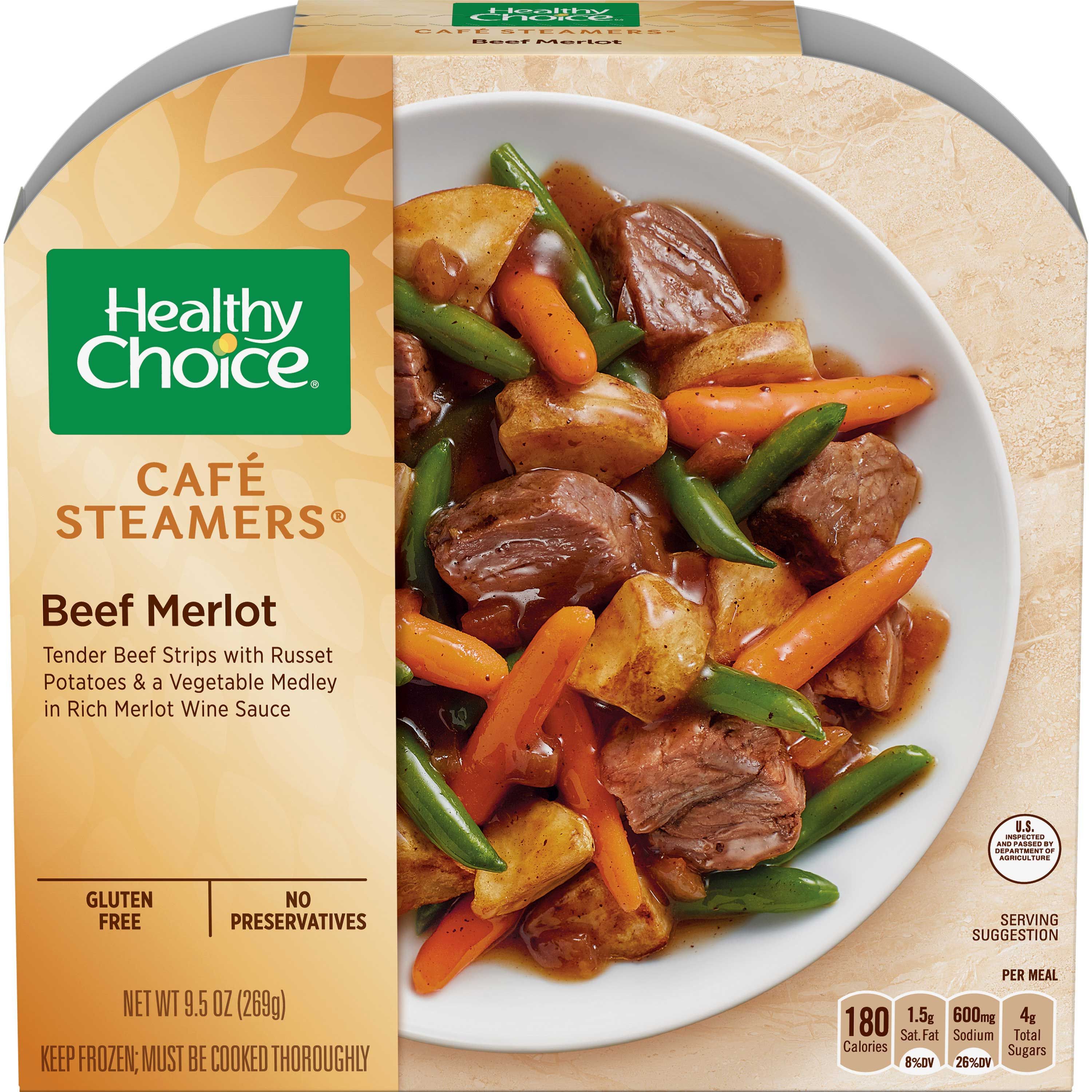 Healthy Choice Cafe Steamers Beef Merlot, 9.5 Ounce -- 8 Per Case