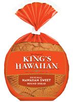 King's Hawaiian Original Sweet Round Bread, 16 Ounce -- 6 Per Case