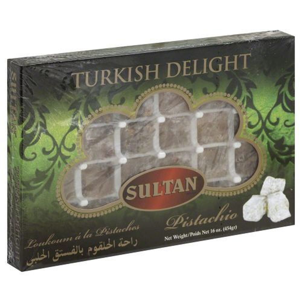 Sultan Turkish Delight Pistachio Candy, 16 Ounce -- 6 Per Case