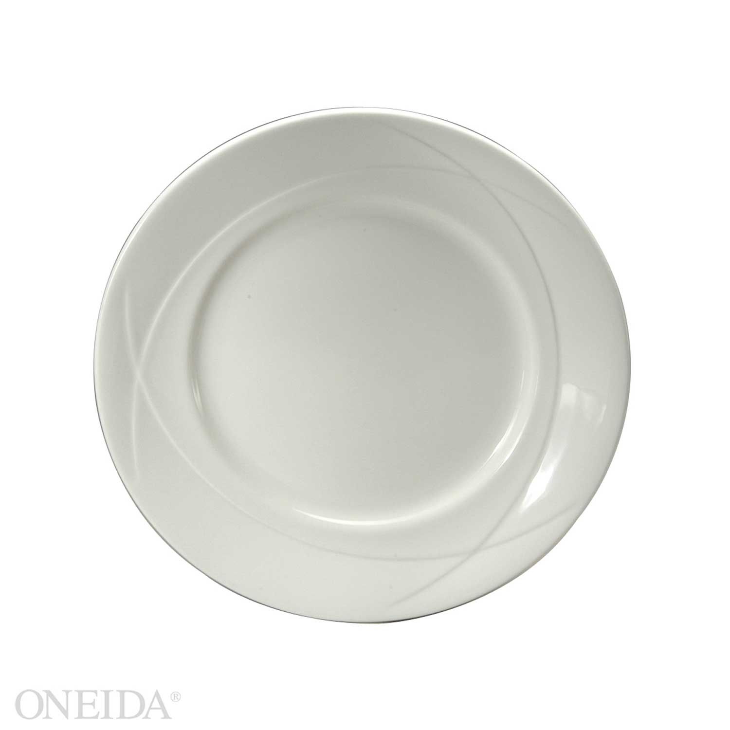 Oneida Vision Bone China Undecoratd Plate, 10 5/8 Inch -- 12 Per Case