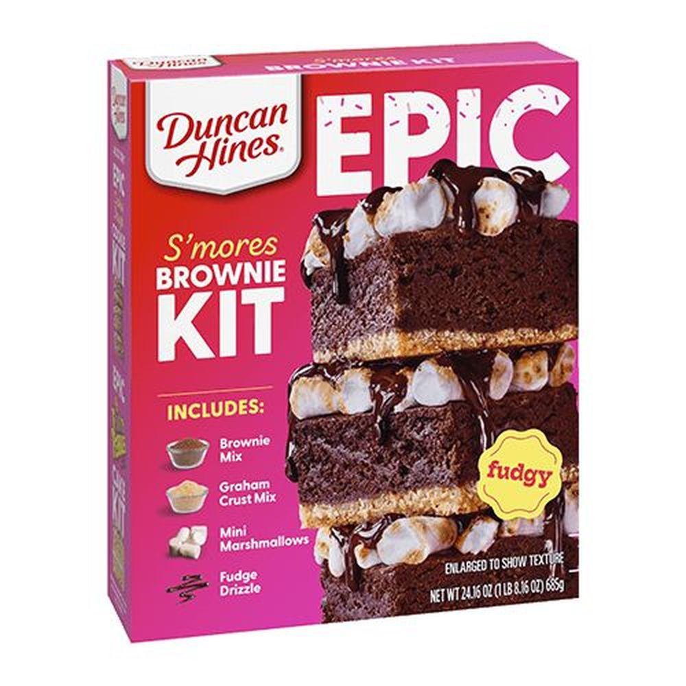 Duncan Hines Epic Smores Brownie Kit, 24.16 Ounce -- 5 Per Case