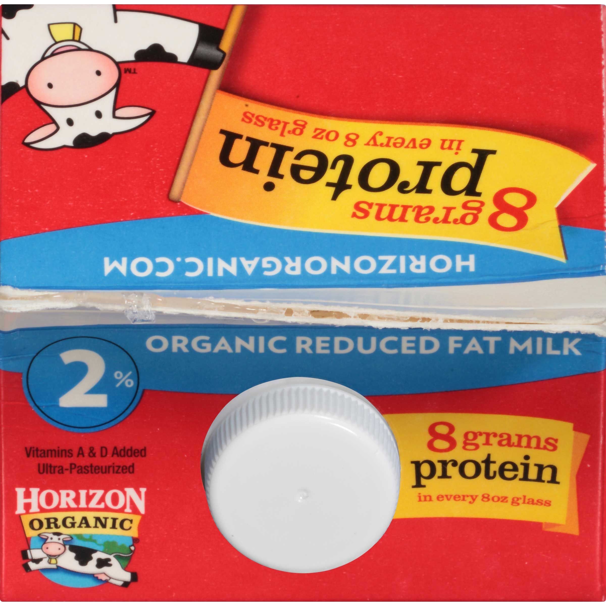 Horizon Organic 2 Percent Reduced Fat Milk, 64 Ounce -- 6 Per Case