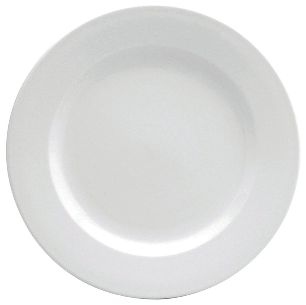 Oneida Buffalo Cream White Undecorated Rolled Edge Plate, 5 1/2 Inch -- 36 Per Case