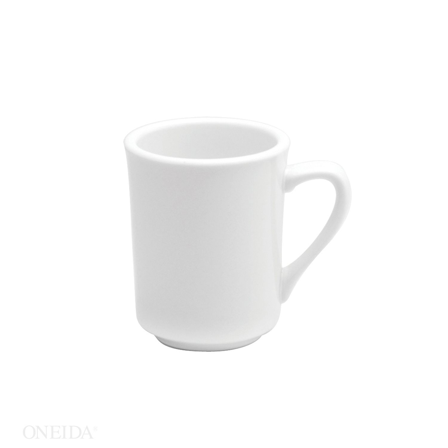 Oneida Buffalo Cream White Undecorated Narrow Rim Delmonico Mug, 8 Ounce -- 36 Per Case
