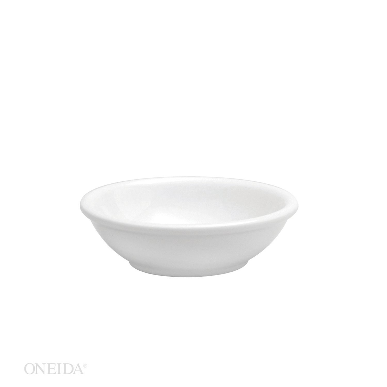 Oneida Buffalo Bright White Ware Rolled Edge Fruit Bowl, 7 1/2 Ounce -- 36 Per Case