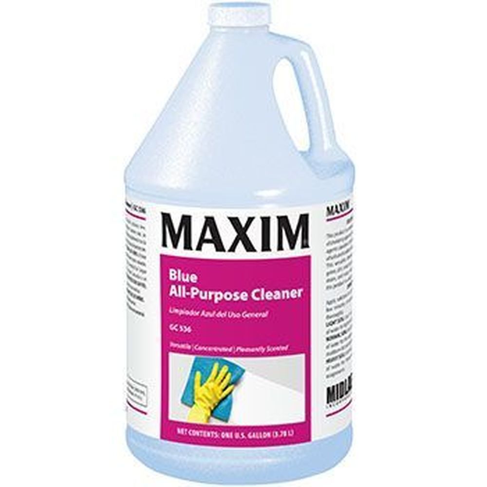 Maxim Gc536 Citrus Scent Blue All Purpose Cleaner, 1 Gallon -- 4 Per Case