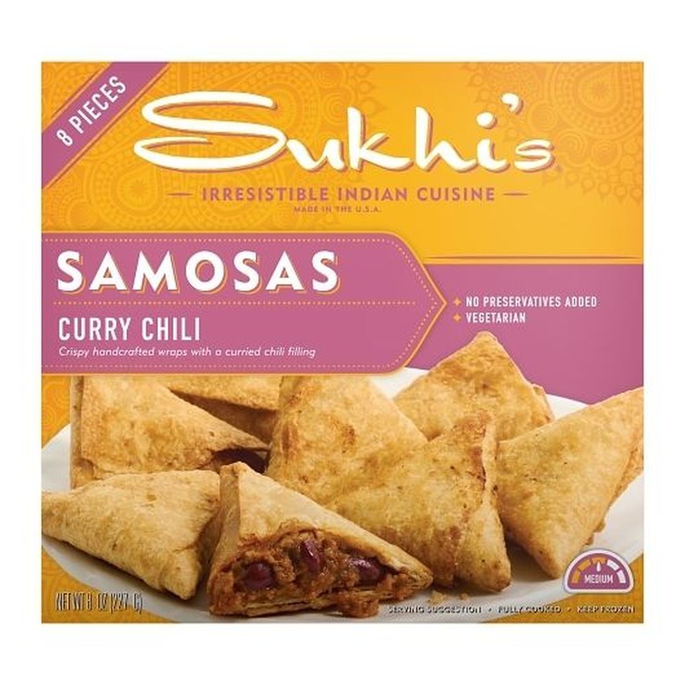Sukhi's Curry Chili Samosa, 8 Ounce -- 6 Per Case