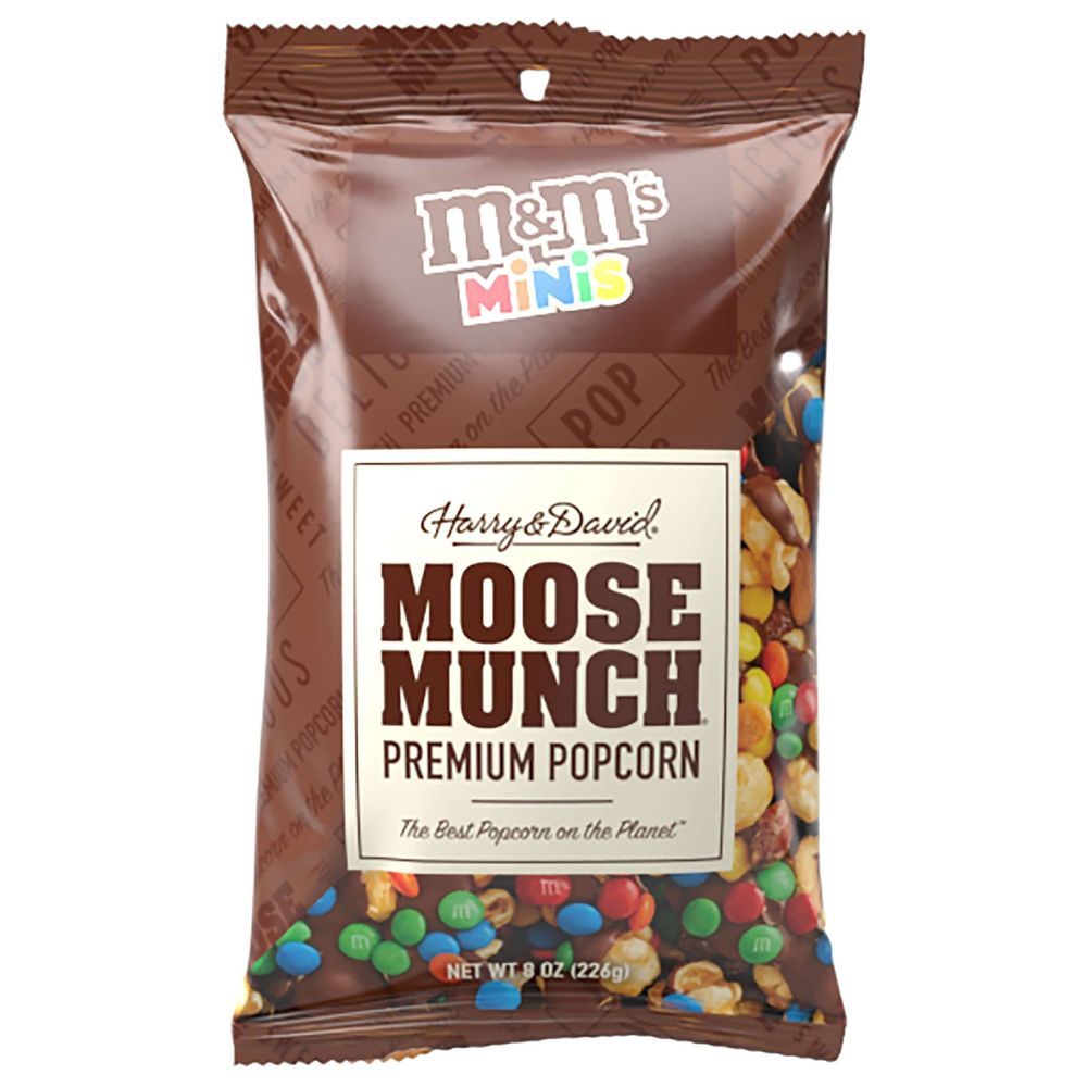 Harry & David Moose Munch M&m's Premium Popcorn, 8 Ounce -- 6 Per Case