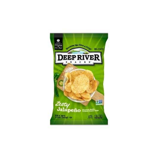 Deep River Snacks Zesty Jalapeno Kettle Potato Chips, 2 Ounce -- 24 Per Case
