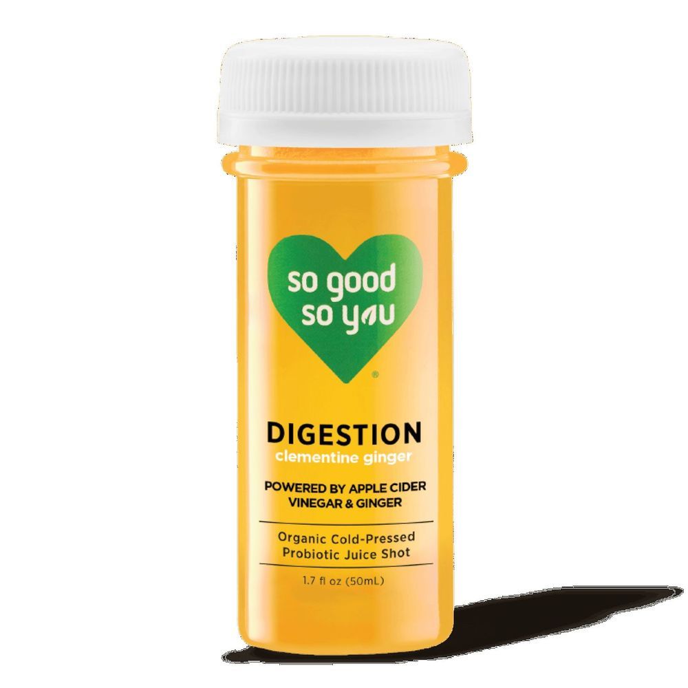 So Good So You Clementine Ginger Probiotic Digestion Shot, 1.7 Ounce -- 12 Per Case