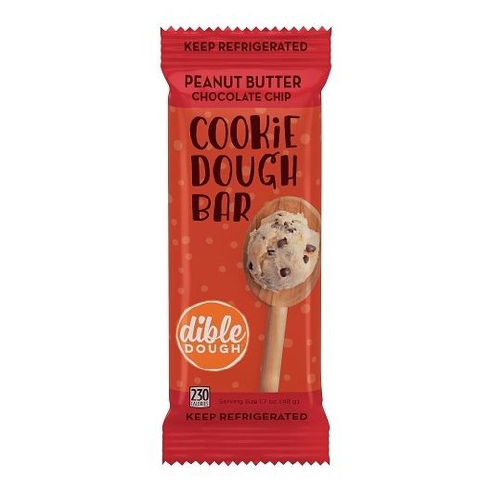 Dible Dough Full Size Peanut Butter Cookie Dough Bar, 1.7 Ounce - 20 Per Case