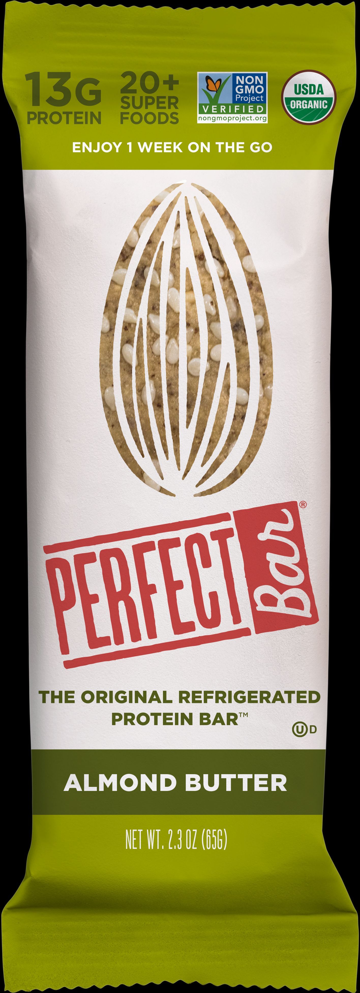 Perfect Almond Butter Bar, 2.3 Ounce -- 16 Per Case