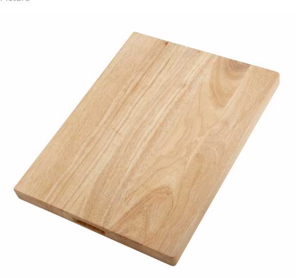 Winco Durable Hardwood Cutting Board, 20 X 15 X 1.75 Inch