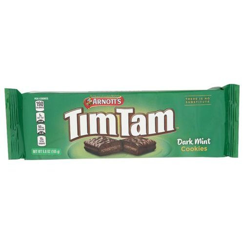Arnotts Dark Mint Tim Tam Cookies, 5.8 Ounce -- 12 Per Case
