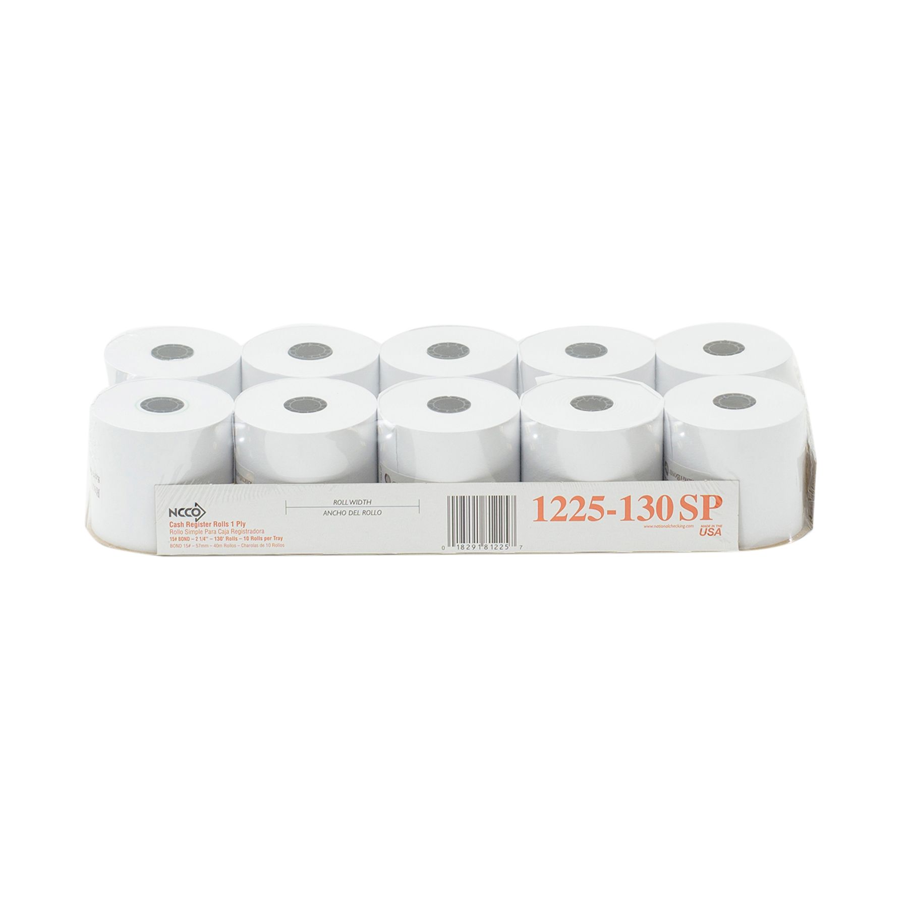 Ncco White Bond 1-ply Register Roll, 2.25 Inch -- 40 Per Case