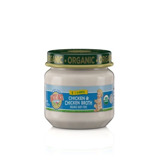 Earths Best Organic Chicken Puree Baby Food, 2.5 Ounce Jar -- 10 Per Case