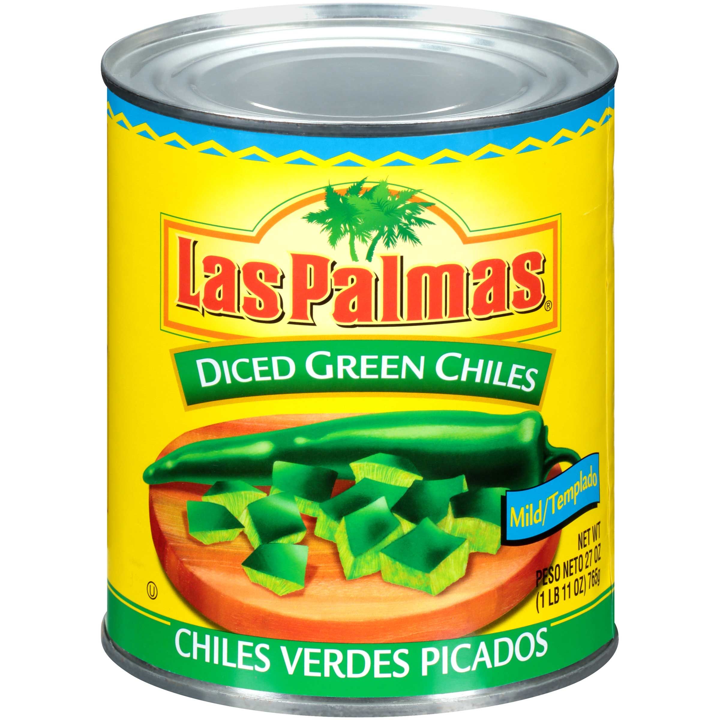 Las Palmas Green Diced Chiles, 27 Ounce -- 12 Per Case