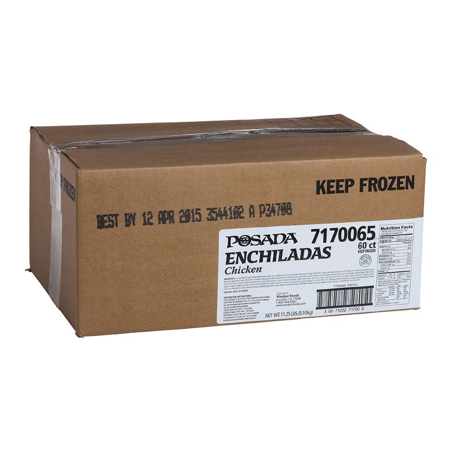 Posada Premium Chicken Enchilada, 3 Ounce -- 60 Per Case
