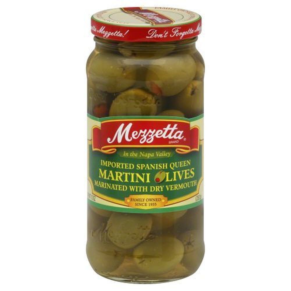 Mezzetta Imported Spanish Queen Martini Olives, 10 Ounce -- 6 Per Case