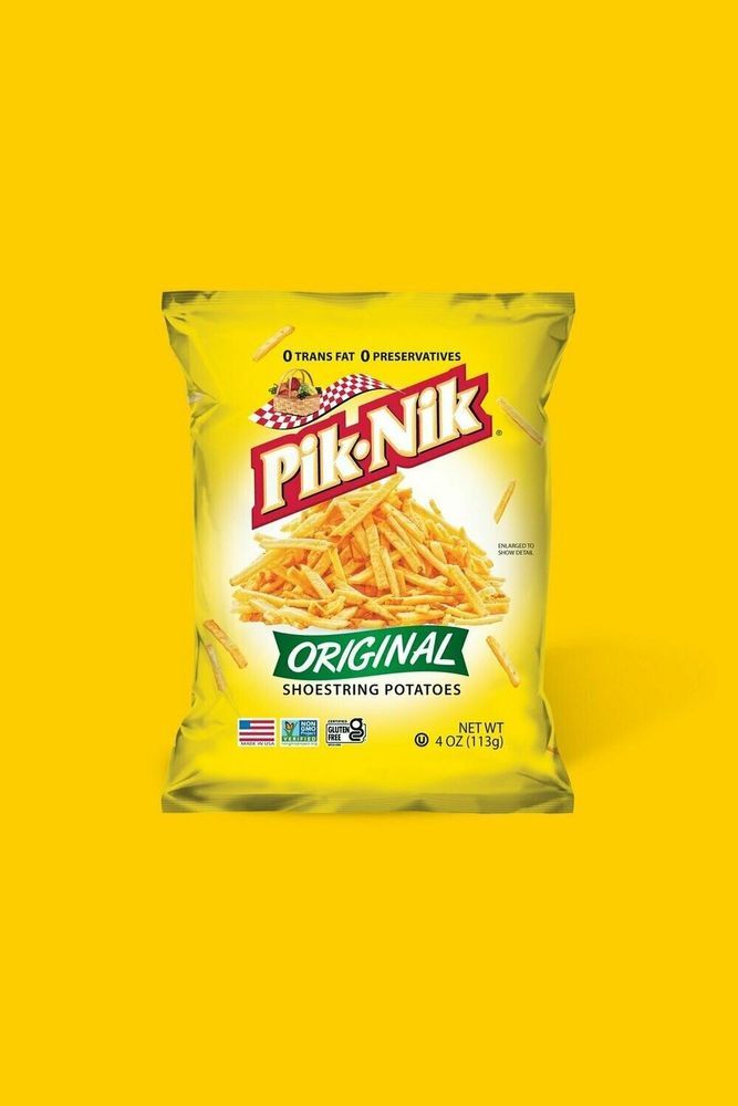 Pik-nik Original Shoestring Potatoes, 4 Ounce -- 12 Per Case