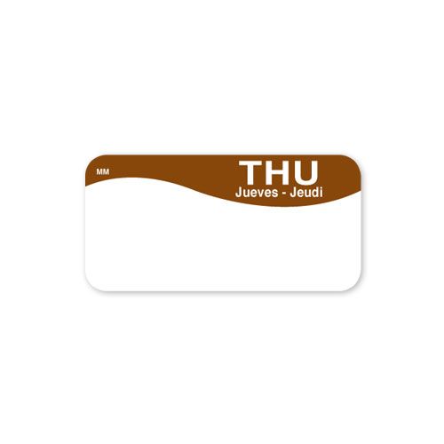Daymark Thursday Movemark Day Of The Week Removable Label, 1 X 2 Inch -- 12 Per Case