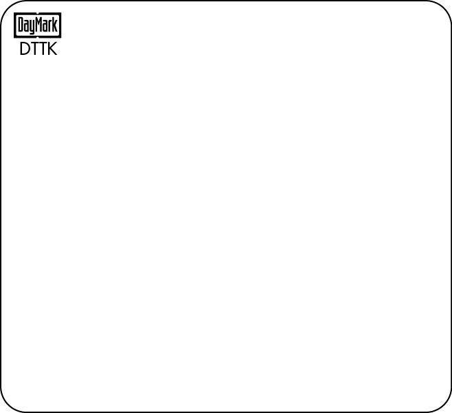 Daymark Toughmark Direct Thermal Blank Labels, 1000 Count -- 12 Per Case