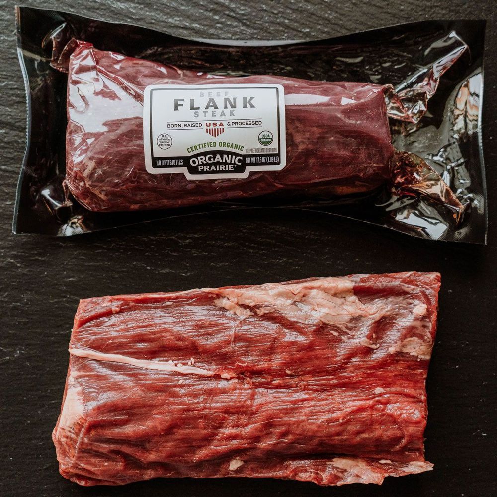 Organic Prairie Beef Flank Steak, 1.11 Pound -- 4 Per Case