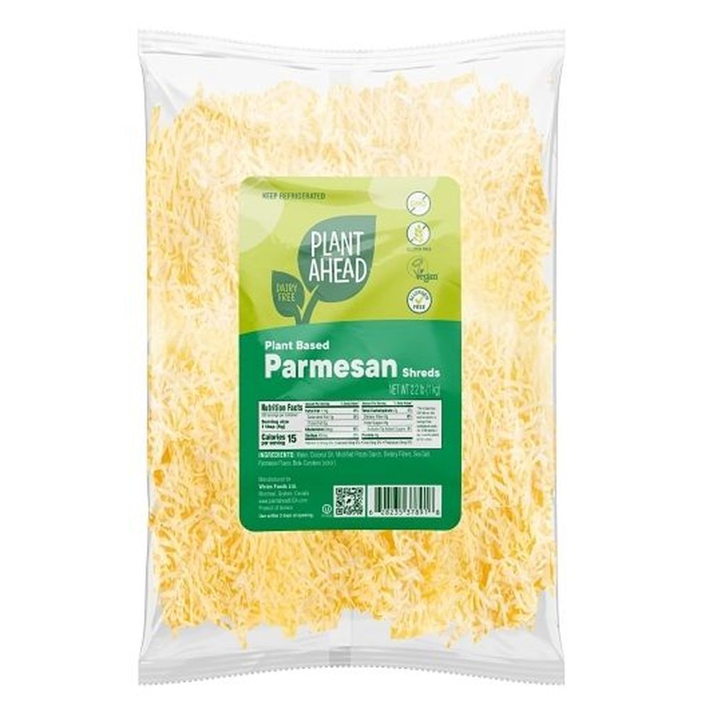 Plant Ahead Vegan Plant Based Parmesan Shred, 2.2 Pound -- 3 Per Case