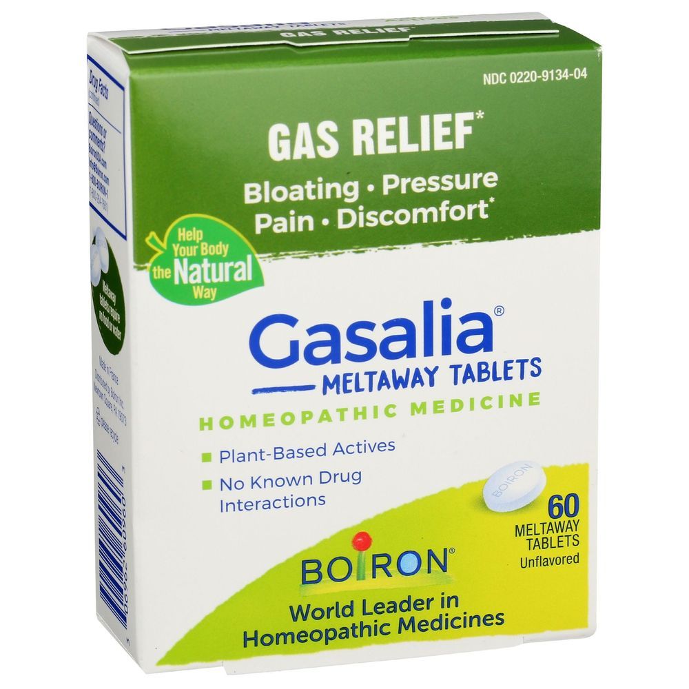 Boiron Gasalia Gas Relief Tablets, 60 Count -- 6 Per Case