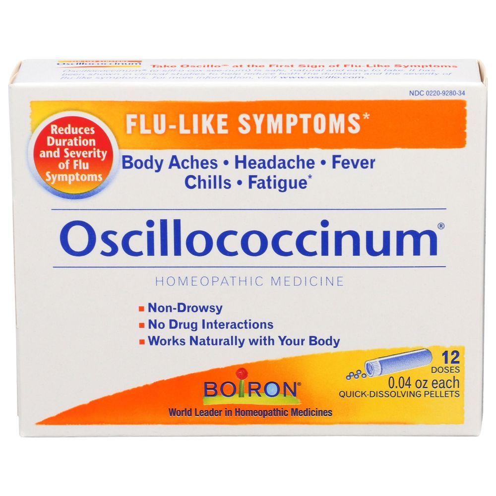 Boiron Oscillococcinum Flu Relief Pellets, 12 Count