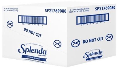 Splenda Sugar Blend Sweetener For Baking, 2 Pound -- 4 Per Case