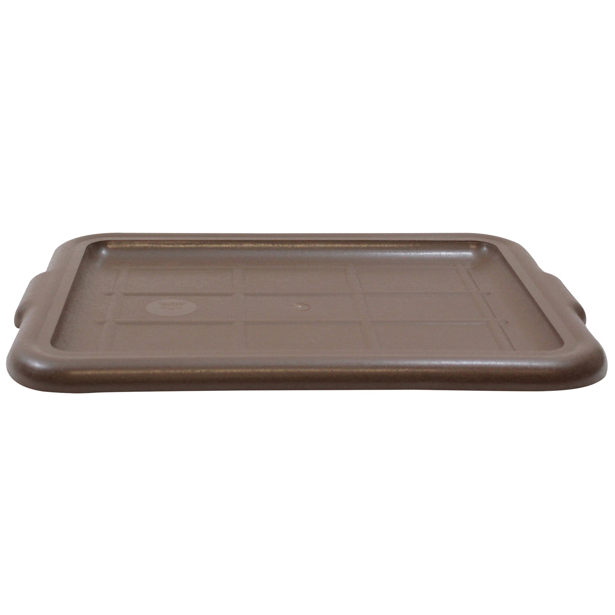 Tablecraft High Impact Polypropylene Brown Tote Box Cover Only, 21.75 X 16.125 X 1 Inch -- 12 Per Case