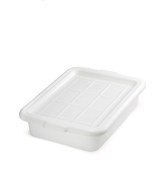 Tablecraft High Density Polyethylene White Freezer Box, 5 Inch -- 12 Per Case