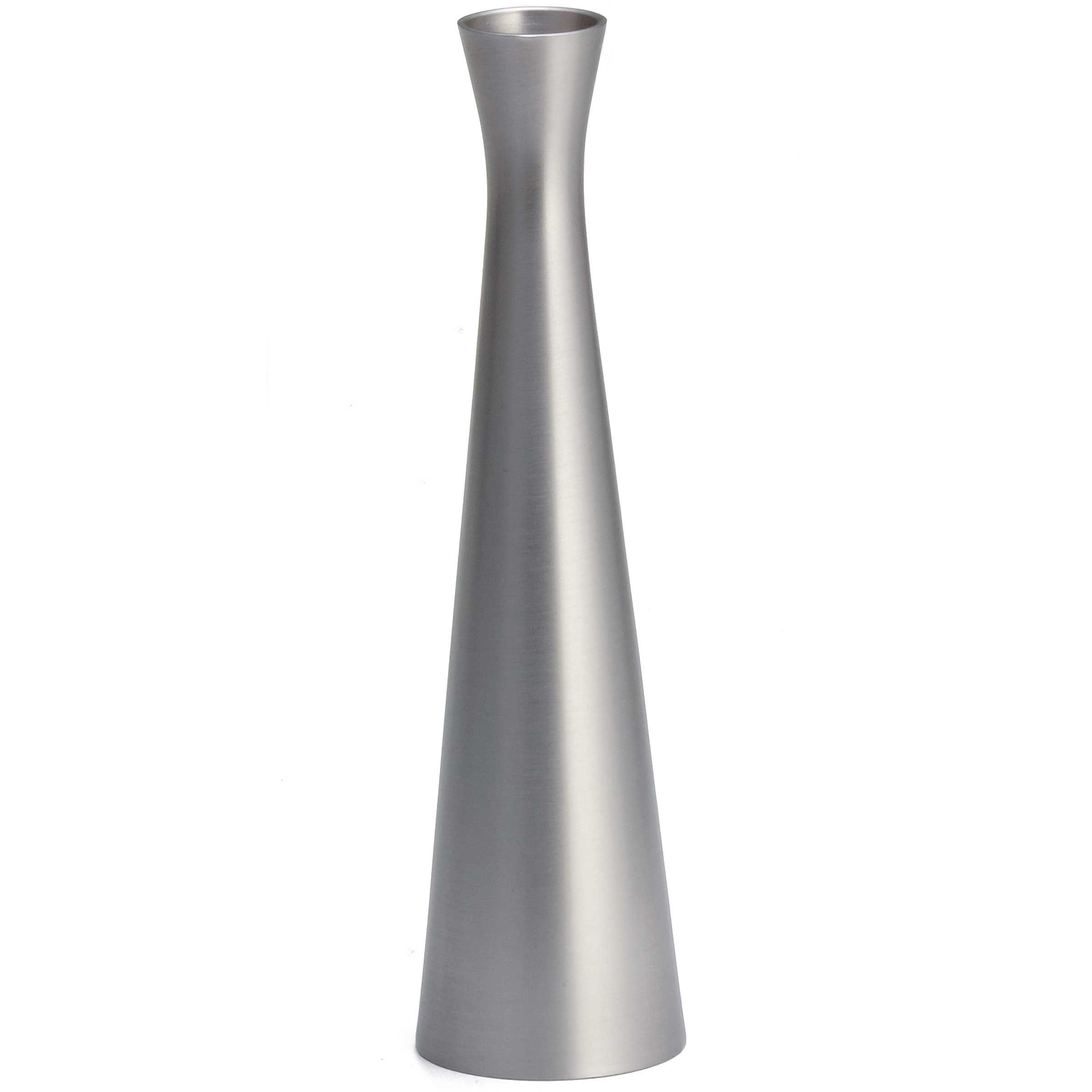 Tablecraft Stainless Steel Brushed Flower Vase, 6 1/2 Inch