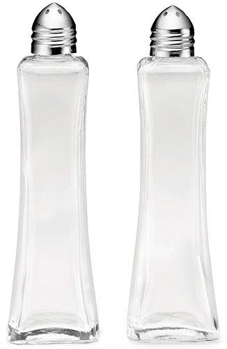 Tablecraft Metro Salt And Pepper Shaker With Chrome Top -- 24 Per Case