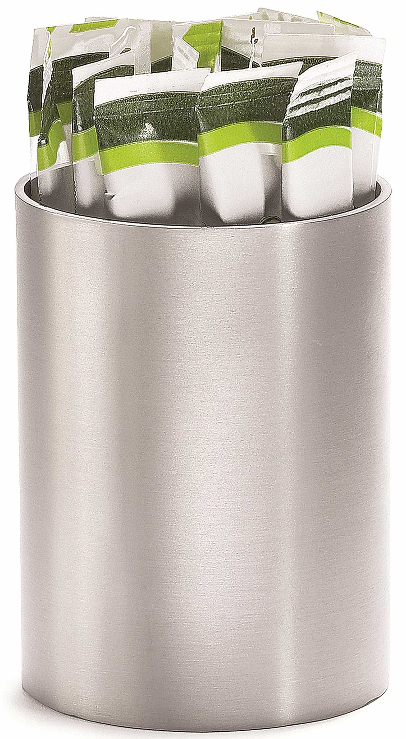 Tablecraft Stainless Steel Round Sugar Packet Holder, 2 X 2.75 Inch, 12 Count -- 4 Per Case